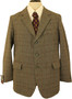 VINTAGE THORNPROOF TWIST TWEED MENS 42" BROWN MIX HACKING JACKET