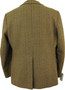 VINTAGE WALLIS & LINNELL TAILORED MENS 40" BROWN MIX TWEED MENS JACKET