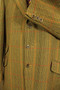 British Vtg Bladen Supasax 42" Tailored Green Mix Tweed Jacket *Short Sleeve*