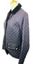 Barbour Quilt Ladies Purple/Blue Mix Size 12 Diamond Stitch Quilted Jacket