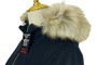 Joules Blue Hooded Faux Size 6 Ladies Wool Navy Blue Winter Ladies Coat