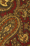 Vintage Scarf Hornes of London Rouge Mix Paisley Wool Gents Backed Scarf