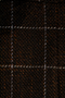 House of Cavani 40R Brown Double Breasted Brown Check Chained Modern Waistcoat