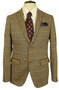 Marc Darcy Brown Check 36" Modern Tweed Mens Jacket