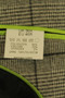HOUSE OF CAVANI 36R GREY BOX CHECK 2 PIECE SUIT JACKET & WAISTCOAT BNWT