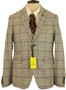 HOUSE OF CAVANI 36R GREY BOX CHECK 2 PIECE SUIT JACKET & WAISTCOAT BNWT