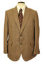 Vintage Daks Simpson Beige Mix 42R Brown Check British Tweed Jacket