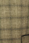 House of Cavani 46R Brown Check Linen Blend Tweed Modern Jacket