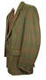 Vtg Half Norfolk Alexandra James 48L Green Check Bi-Swing Shooting Sports Jacket