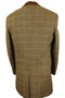 Marc Darcy Messy Check Brown 36R 3/4 Tweed Overcoat