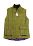 GAME TWEED SIZE 10 GREEN MIX LADIES SHOOTING VEST WAISTCOAT
