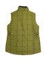 GAME TWEED SIZE 10 GREEN MIX LADIES SHOOTING VEST WAISTCOAT