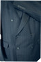 Vintage Daks Blue Double Breasted 46R Pinstripe Suit Mens British Blazer