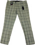 CAVANI MENS W40/L32 LIGHT GREY BOX CHECK TWEED TROUSERS BNWT