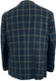 Cavani Mens 40R Blue Beige Check Jacket & Waistcoat Two Piece Suit Set BNWT