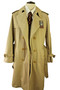 VINTAGE ST MICHAEL BEIGE 38-40" TRENCH COAT DOUBLE BREASTED RAGLAN BELTED COAT