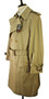 VINTAGE ST MICHAEL BEIGE 38-40" TRENCH COAT DOUBLE BREASTED RAGLAN BELTED COAT