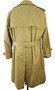 VINTAGE ST MICHAEL BEIGE 38-40" TRENCH COAT DOUBLE BREASTED RAGLAN BELTED COAT