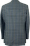 DAKS Mens 42 Blue Long Check Tweed Vintage Jacket Blazer Smart Classic