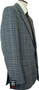 VTG BLUE TWEED DAKS MENS 42" LONG CHECK TWEED JACKET