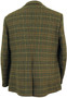 VINTAGE GUARDS S.SCHNEIDERS MENS 42" SHORT BROWN/GREEN TAILORED TWEED JACKET