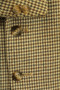 VTG BROWN MIX  BRITISH MENS 40" SHORT CHECK TWEED JACKET