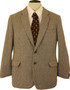 VINTAGE TWEED  ST MICHAEL MENS 42" SHORT BROWN MIX TWEED JACKET