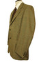 Douglas Gold Green Check 44" Long Teviotex Scottish Tweed Jacket