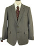 VINTAGE BRITISH DUNN & CO IRISH MENS 44" GREY/BROWN MIX STRIPED SUIT JACKET