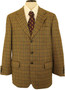 Vintage House of Fraser Mens 40L Brown Mix Tweed Wool Blazer Jacket Country