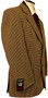 Vintage Dunn & Co Mens 40R Brown Mix Check Tweed Wool Smart Casual Jacket