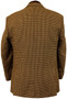 Vintage Dunn & Co Mens 40R Brown Mix Check Tweed Wool Smart Casual Jacket
