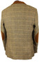 Marc Darcy Brown Check 40R Elbow Patch Modern Tweed Mens Jacket