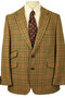 Vtg John G Hardy Check 42" Short Check Country British Tweed Sporting Jacket