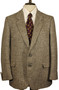 Vintage St Michael 42" Brown Herringbone Thick Tweed Jacket