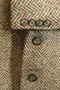 Vintage St Michael 42" Brown Herringbone Thick Tweed Jacket