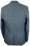 Superdry Supremacy 38" Blue Herringbone Tweed Modern Jacket