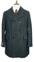 Aquascutum 40R Blue Double Breasted Scottish Cheviot Tweed Mens Vtg Overcoat