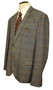 Marc Darcy Jenson Grey Plaid 48"  Modern Tweed Jacket