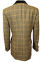 Vintgae Daks London Size 10 Ladies Velvet Collar Brown Mix Check Blazer