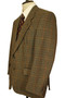 Gurteen 40" Short Brown Mix Check Vintage Mens Tweed Jacket