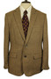 Rhino Rugby Brown Herringbone 40" Modern Mens Tweed Jacket