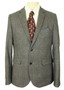 Burton Grey Blue MIx Modern 38"-41" Plaid Tweed Jacket