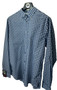 Mens M Ben Sherman Blue Check Shirt Long Sleeve Smart Casual