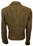 Ladies Check Jane Norman Size 12 Brown Mix Tweed Casual Smart Jacket