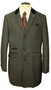 Marc Darcy 40R Charcoal Tweed Velvet Collar Races Smart Modern Overcoat