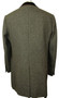 Marc Darcy 40R Charcoal Tweed Velvet Collar Races Smart Modern Overcoat