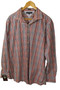 Tommy Hilfiger Red Blue Check Cotton Size 18 34-35 Slimfit Long Sleeve Shirt