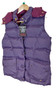 Joules Hooded Purple Size 12 Padded Insulated Vest Bodywarmer Gilet