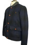Farah Vintage Small Blue/Green Mix Check Mens Modern Casual Smart Jacket